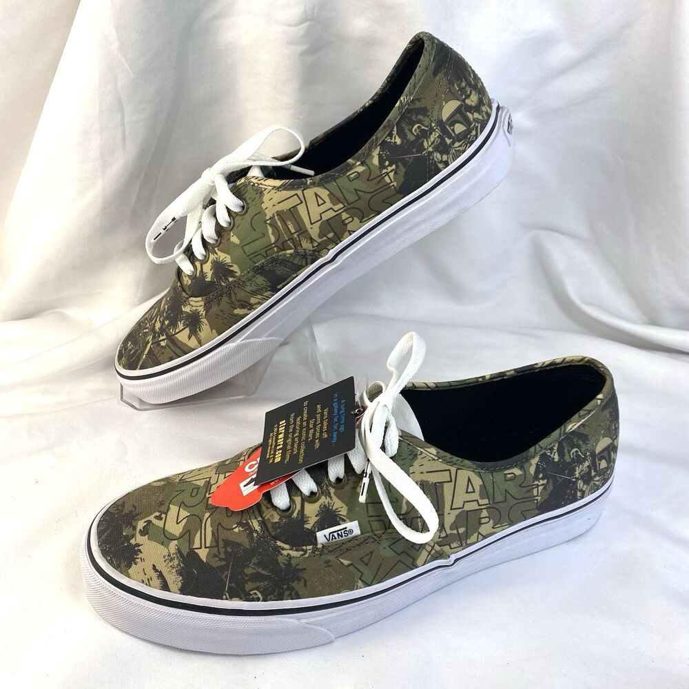 Vans Canvas Sneakers Authentic x Star Wars Boba Fett size 11 w/ Tags No Box 2014